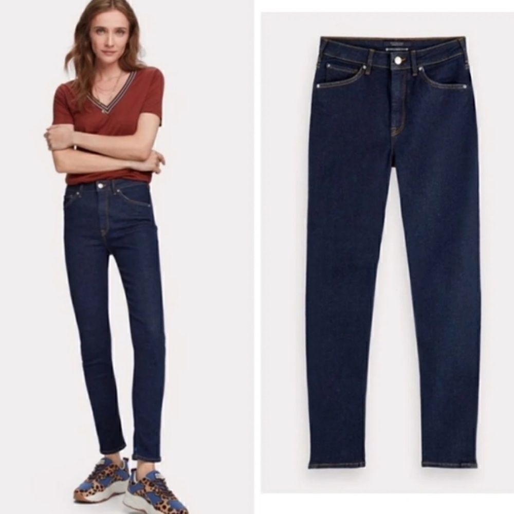 SCOTCH & SODA | Knot My Problem Hi-Rise Skinny Jeans (26)